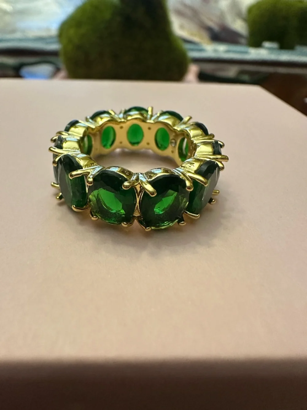 $98 Kate Spade Candy Shop Oval Ring green Size 6